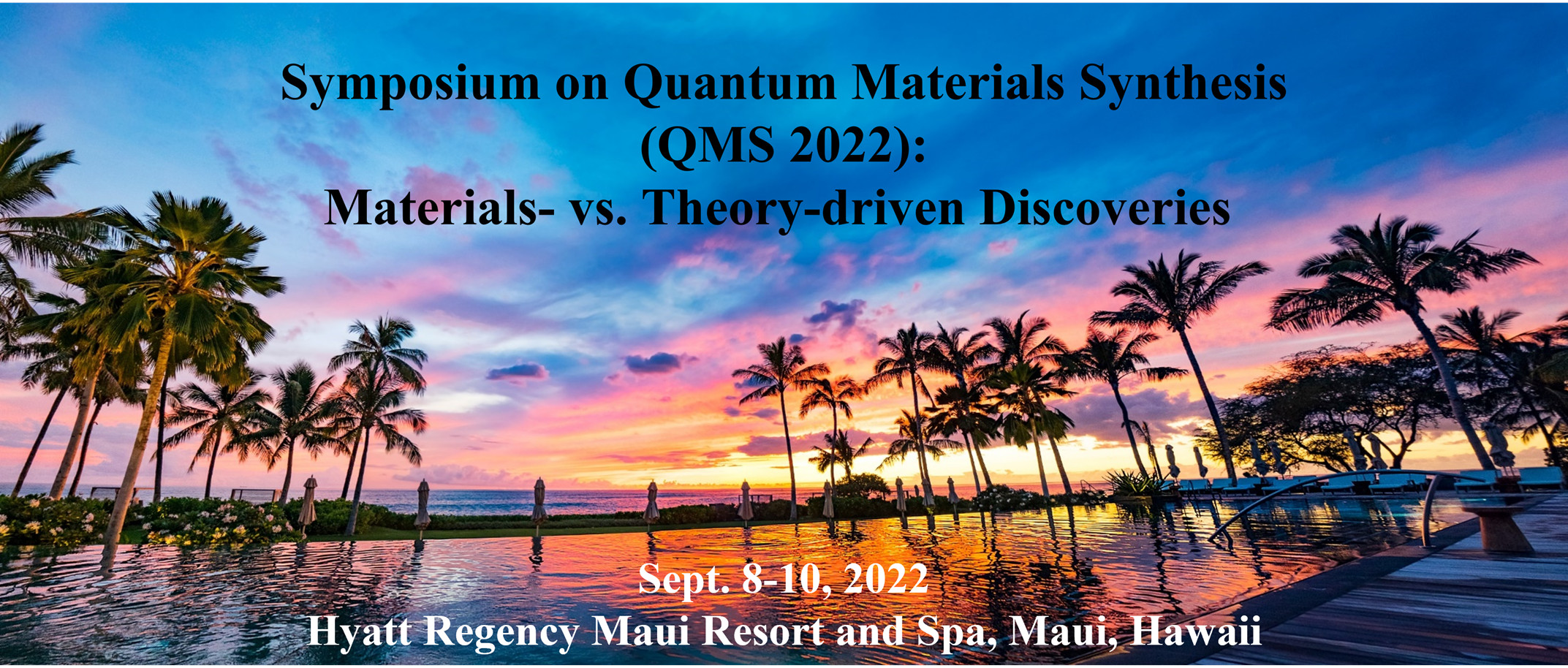 QMS2022 Materials vs Theory driven Discoveries announcement image